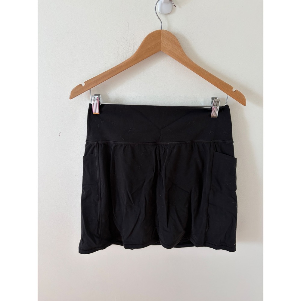Athleta Salutation Stash 16.5 Skort Black Medium High Rise Athletic Tennis Skirt
